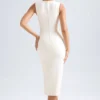 Aiko Sweetheart-Neck Midaxi-jurk in ivoor