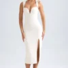 Aiko Sweetheart-Neck Midaxi-jurk in ivoor