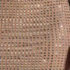 Alamea versierde bandeau-maxijurk met uitsnijdingen in honingkleur