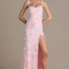 Aurelia versierde korsetjurk in babyroze