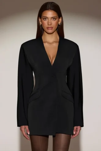 Azelie minijurk met blazer in zwart