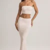 Verna Modal strapless crop top in gestreepte print