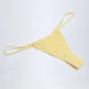 Bosa bikinibroekjes met trekkoord en broderie anglaise in citroengeel