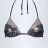 Caleta bikini-bh met panelen in zilverchroom