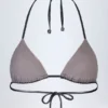 Caleta bikini-bh met panelen in zilverchroom