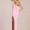 Caliane Bandeau gedrapeerde maxi-jurk in Blossom Pink