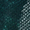 Callie minijurk met versierde bubbelzoom in blauwgroen