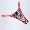 Camogli string-bikini-onderstukken in zebraprint