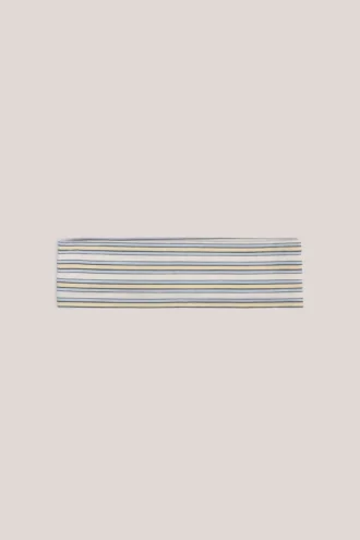 Candy Modal geribbelde hoofdband in blauw-gele strepen
