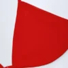 Canggu driehoekige bikinitop met charm-detail in Fiery Red