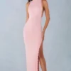 Cataleya Modal halternek maxi-jurk in blushroze