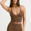 Chunky gebreide tanktop in Coco