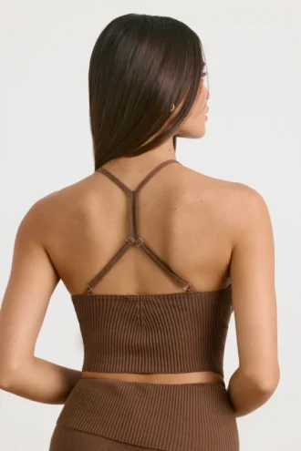 Chunky gebreide tanktop in Coco