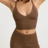 Chunky gebreide tanktop in Coco