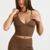 Chunky gebreide tanktop in Coco