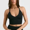 Chunky gebreide tanktop in zwart