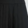 Clover geborstelde twill mini-kiltjurk met lage taille in zwart