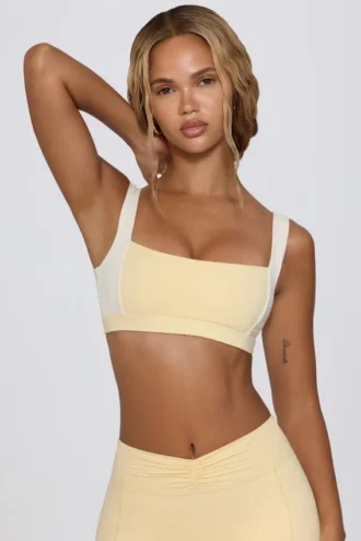 Contrast sportbeha in Lemon Marl