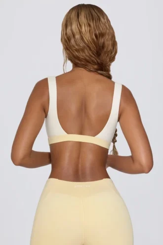 Contrast sportbeha in Lemon Marl