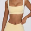 Contrast sportbeha in Lemon Marl