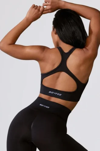 Cut Out Define Luxe sportbeha in zwart