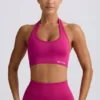Define Luxe halternek sportbeha in Berry