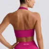 Define Luxe halternek sportbeha in Berry