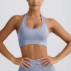Define Luxe halternek sportbeha in blauwgrijs