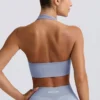 Define Luxe halternek sportbeha in blauwgrijs
