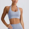 Define Luxe halternek sportbeha in blauwgrijs