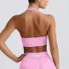 Define Luxe halternek sportbeha in bubblegumroze