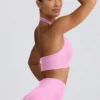 Define Luxe halternek sportbeha in bubblegumroze