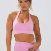 Define Luxe halternek sportbeha in bubblegumroze