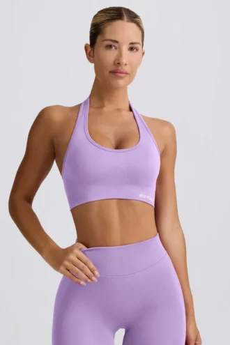 Define Luxe halternek sportbeha in lila