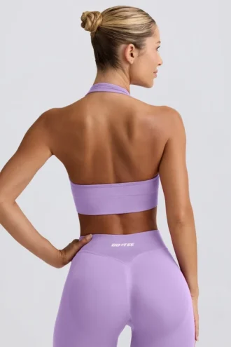 Define Luxe halternek sportbeha in lila