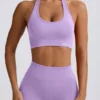 Define Luxe halternek sportbeha in lila