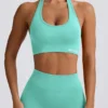 Define Luxe halternek sportbeha in mint