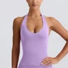 Define Luxe haltertop in lila
