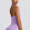 Define Luxe haltertop in lila