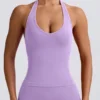 Define Luxe haltertop in lila