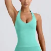 Define Luxe haltertop in mint