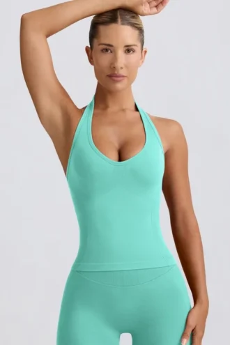 Define Luxe haltertop in mint