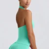 Define Luxe haltertop in mint
