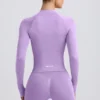 Define Luxe jasje met ritssluiting in lila