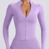 Define Luxe jasje met ritssluiting in lila