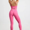 Define Luxe legging met hoge taille in felroze