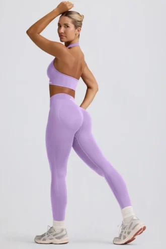 Define Luxe legging met hoge taille in lila