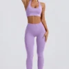 Define Luxe legging met hoge taille in lila