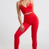 Define Luxe legging met hoge taille in rood