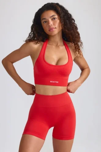 Define Luxe minishorts in Poppy Red